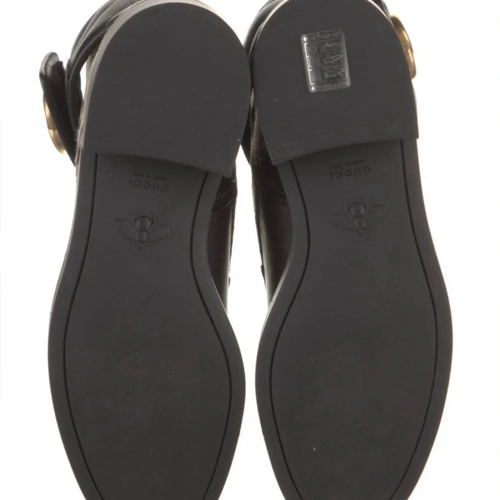 Gucci Double GG Canvas & Leather Combat Boots - Picture 5 of 7